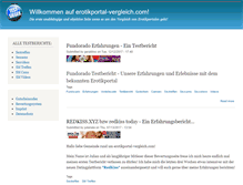 Tablet Screenshot of erotikportal-vergleich.com